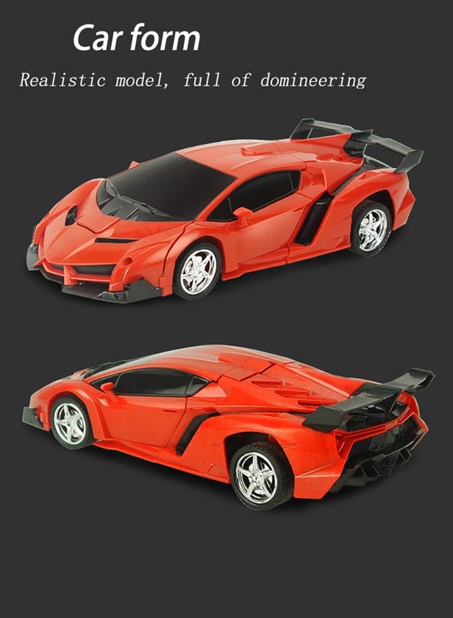 روبوت متحول لسيارة RC، لعبة روبوت سيارة RC مع زر واحد للتحول وانجراف دوران 360 درجة، ألعاب أطفال للأولاد والبنات - Image 3