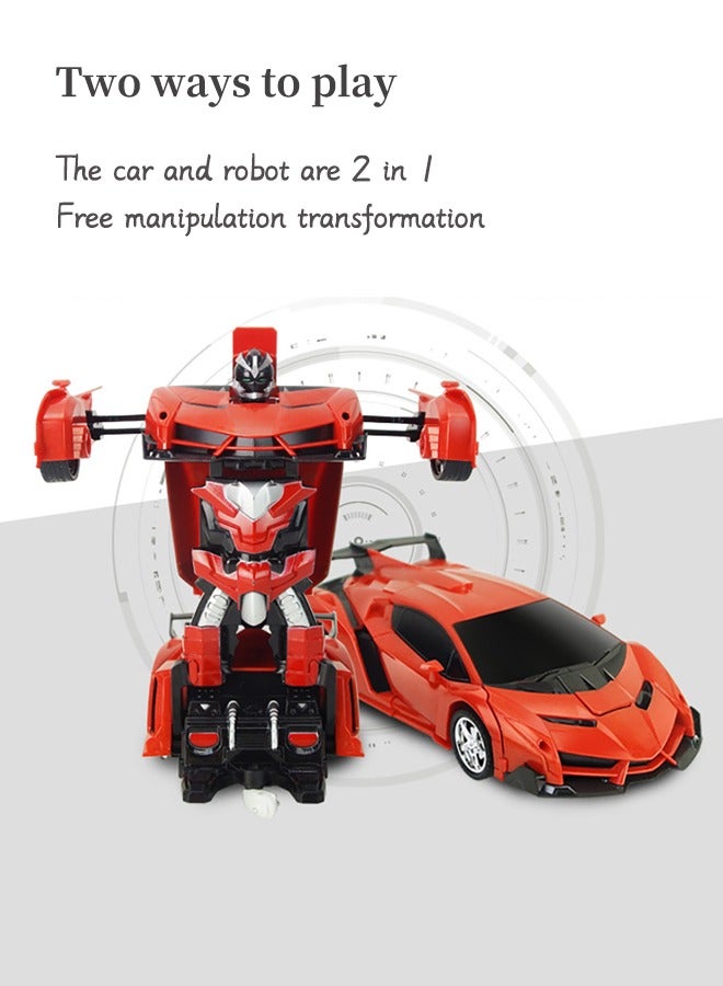 روبوت متحول لسيارة RC، لعبة روبوت سيارة RC مع زر واحد للتحول وانجراف دوران 360 درجة، ألعاب أطفال للأولاد والبنات - Image 5