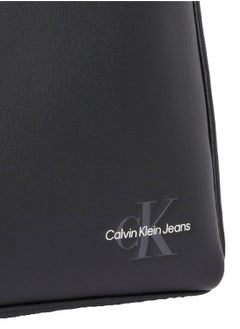 Calvin Klein Jeans Men's Reporter Bag - Faux Leather, Black  - Image 4