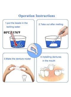 NUMPIG Tooth Repair Kit,Temporary Repair Beads for Missing Broken Teeth Dental Filling Material(100g)  - Image 4