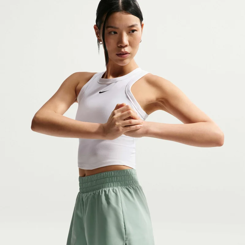 Nike Grey Women's Dri-FIT One High-Waisted 2-in-1 Shorts for Women | Best Price UAE