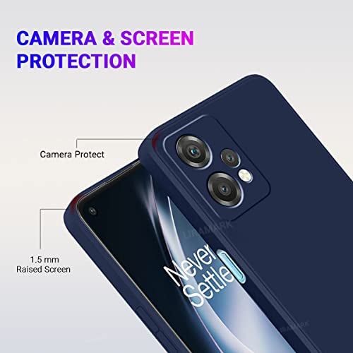 LIRAMARK Silicone Soft Back Cover Case for OnePlus Nord CE 2 Lite 5G / 1+Nord CE 2 Lite 5G (Silicone Blue) - Image 3