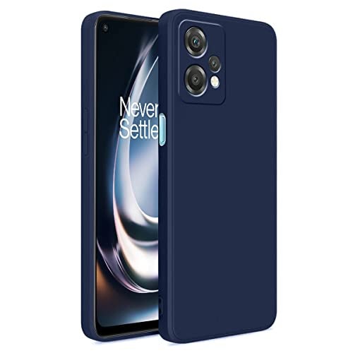 LIRAMARK Silicone Soft Back Cover Case for OnePlus Nord CE 2 Lite 5G / 1+Nord CE 2 Lite 5G (Silicone Blue) - Image 1