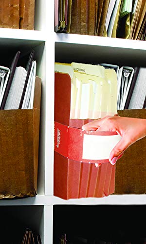 Tabbies File Pocket Handles, 9.63 X 2, Red/White, 4/Sheet, 12 Sheets/Pack - Image 3