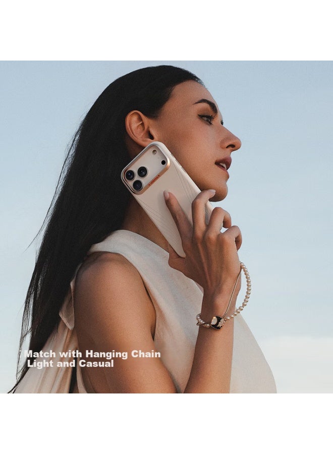Defense [cold Porcelain Camera Buttons] Suitable For Apple 17 Pro Phone Case, Leather Lightweight Shockproof Skin-feel Iphone 17 Pro Protective Case Full Coverage Xiao Yao White - Image 5