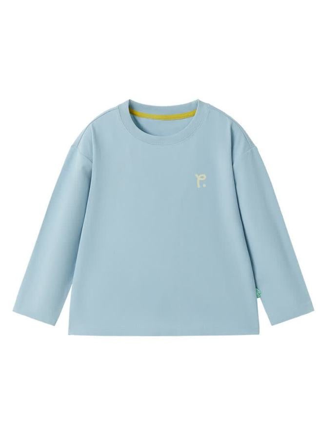 Papapapa Autumn Family Matching Long Sleeve Kids T-shirt Quick-dry Breathable Navy - Kids 140 - Image 2