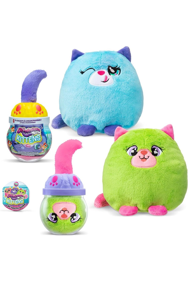 Basic Fun Misfittens Merkitties Fishbowl Plush - Collectible Squishy Cat Toy (Basic Fun) - Image 3