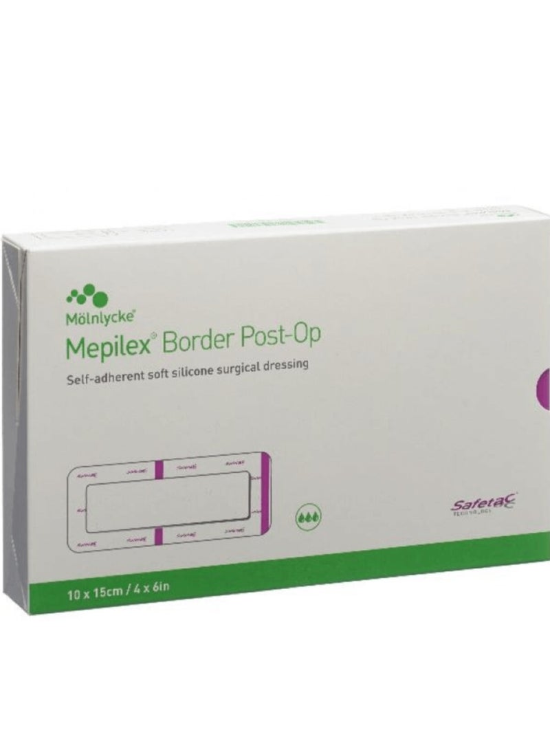 Molnlycke Mybelex plasters, size 15*10 cm, for difficult wounds, waterproof (box: ten pieces) - Image 1