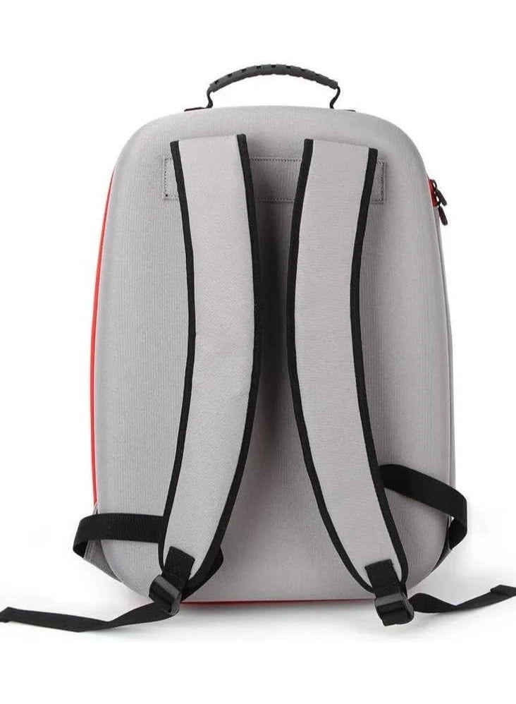 DEADSKULL Carrying Case for PS5/PS5 Pro/PS5 Slim , Game Backpack for PS5, Large Capacity Storage Bag Compatible with PlayStation 5 Controller Console Accessories (Gray, PS5 FAT) - Image 2