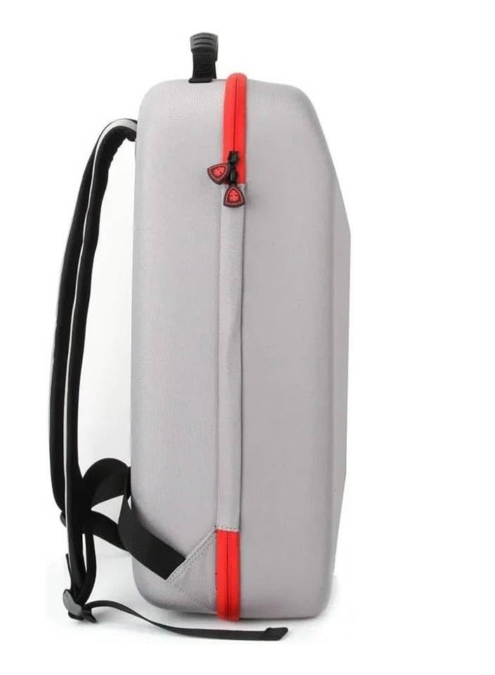 DEADSKULL Carrying Case for PS5/PS5 Pro/PS5 Slim , Game Backpack for PS5, Large Capacity Storage Bag Compatible with PlayStation 5 Controller Console Accessories (Gray, PS5 FAT) - Image 3