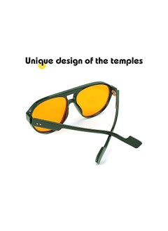 FEISEDY Sunglasses Women Polarized Small Retro Sunglasses for Men 90s Vintage Trendy PC Frame Oval Sun Glasses B2373  - Image 4