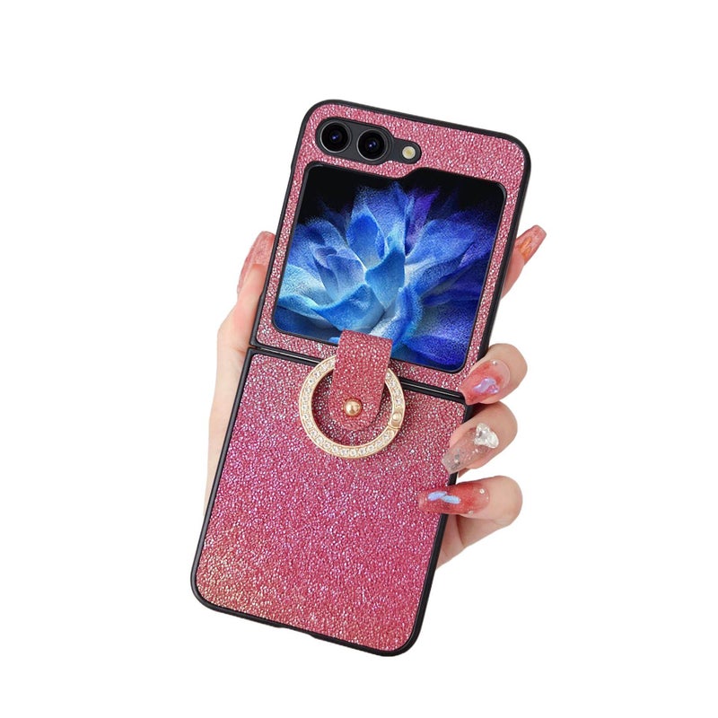 Protective Case | PC | Drop Protection | Ring Holder | White | Shockproof Cover for Samsung Galaxy Z Flip 7 - Image 4