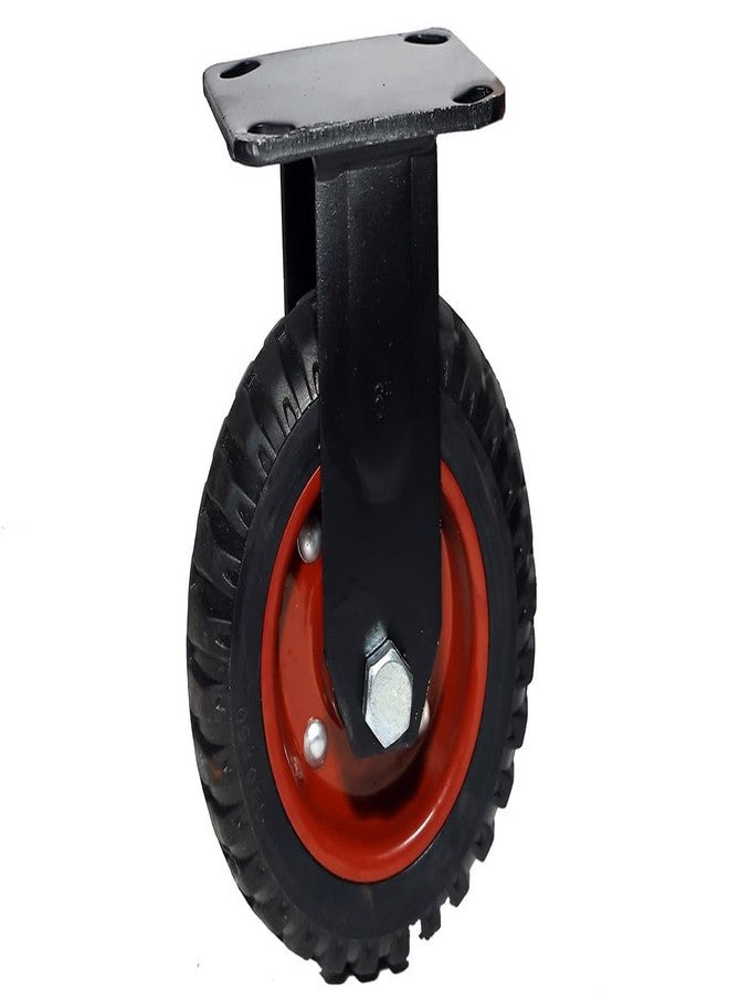 PACIFIC MOVERS Heavy Duty Rubber Castor Wheel 6 inch fix-02 nos - Image 2