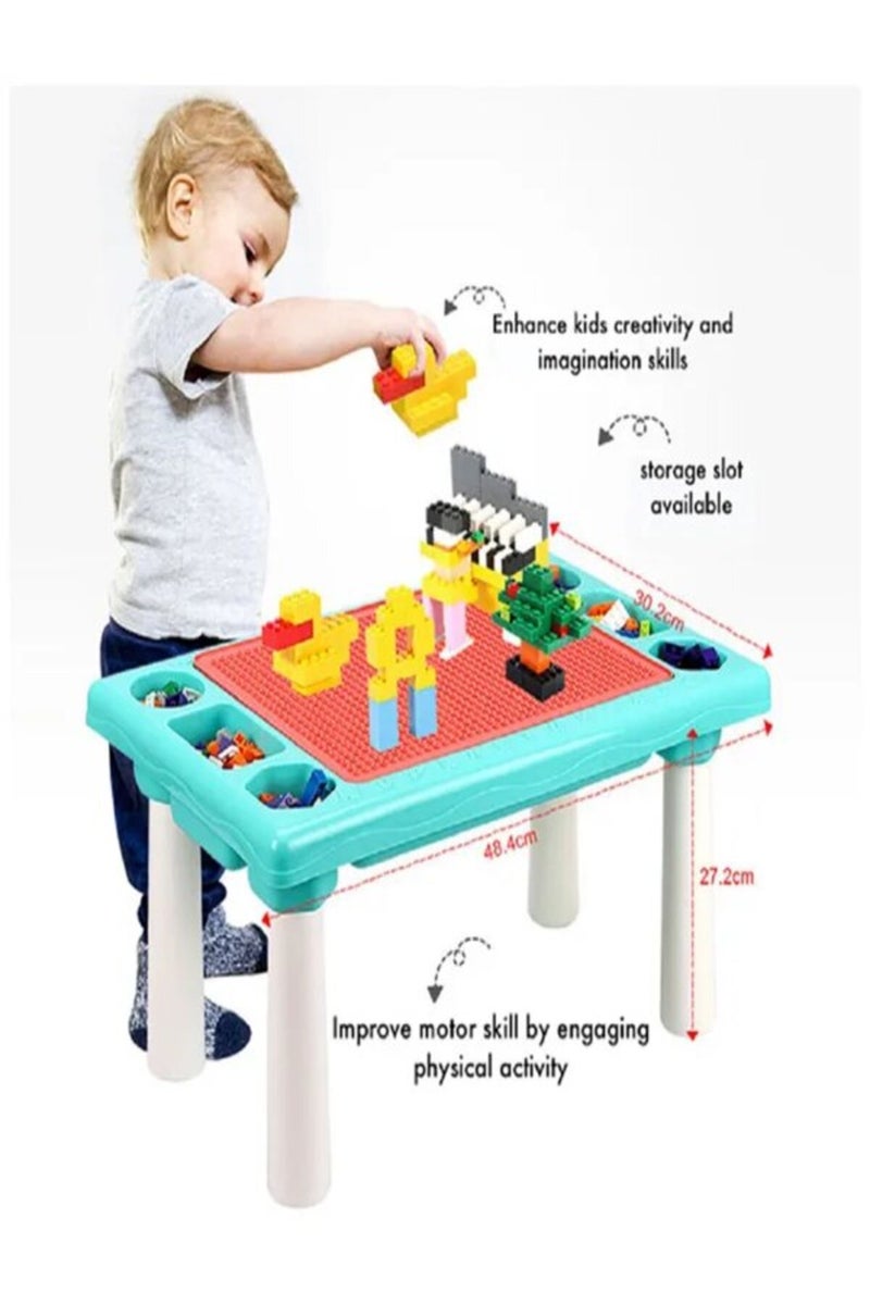 StarMarz 300-Piece Multi-Functional Toy Block Table – Multicolor - Image 3
