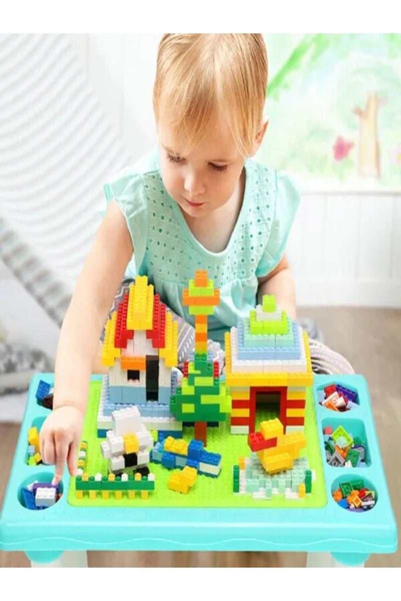 StarMarz 300-Piece Multi-Functional Toy Block Table – Multicolor - Image 5