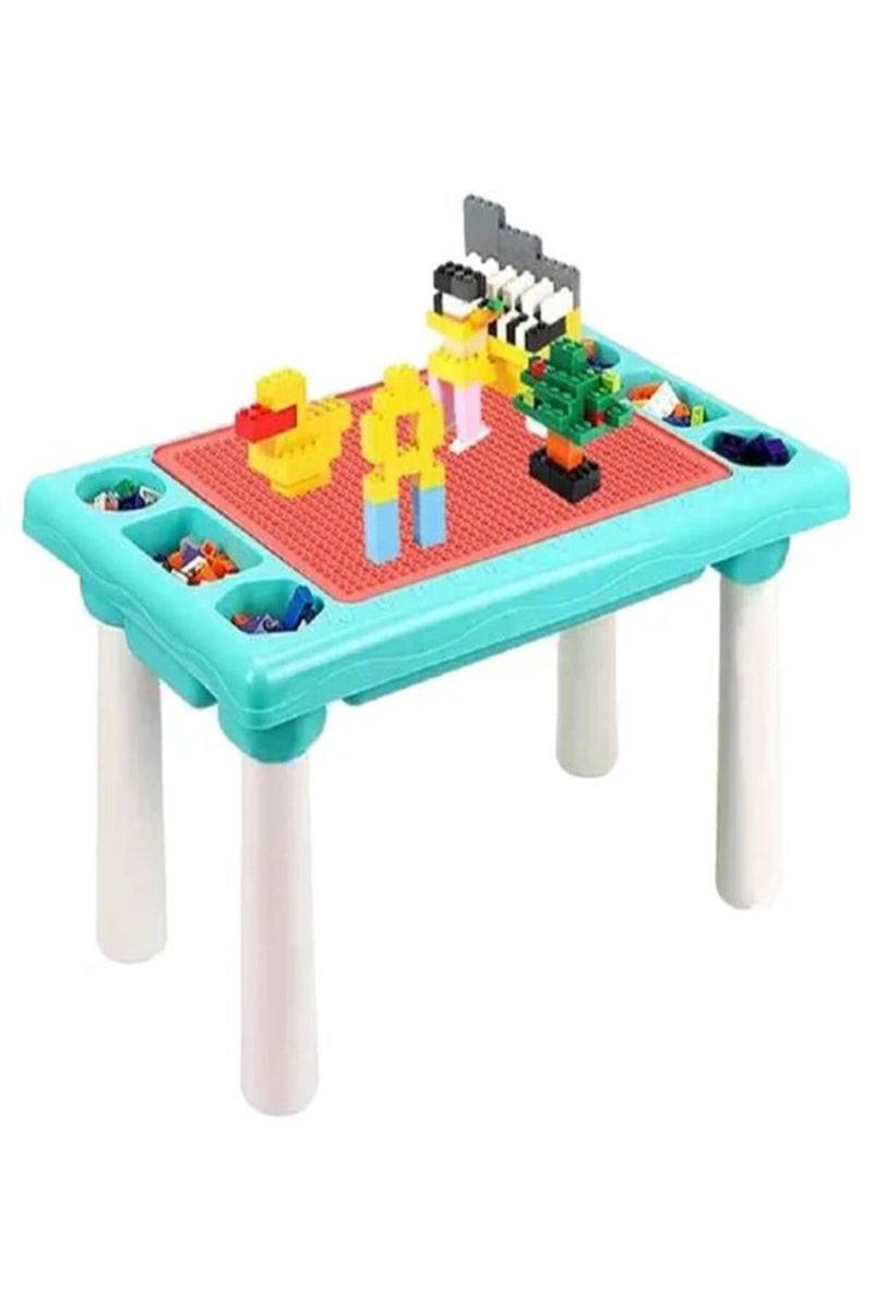 StarMarz 300-Piece Multi-Functional Toy Block Table – Multicolor - Image 2