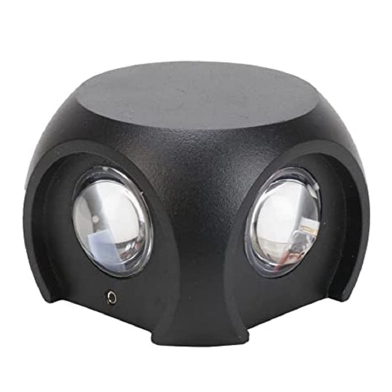 SEER 4 Way Oval Up Down LED Outdoor Waterproof IP65 Exterior Wall Step Light Fixture Lamp Warm White Black Body 8 WattsAluminium - Image 5