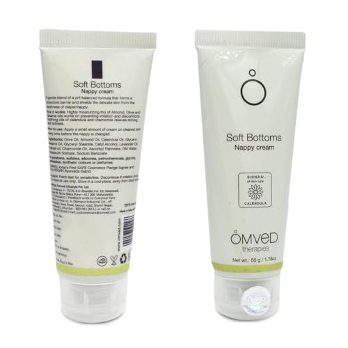 Omved Soft Bottoms Baby Nappy/Diaper Cream - 50 Gram - Image 1