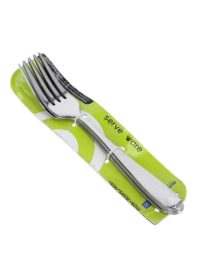 Royalford 3-Piece Table Fork Set Silver - Image 2