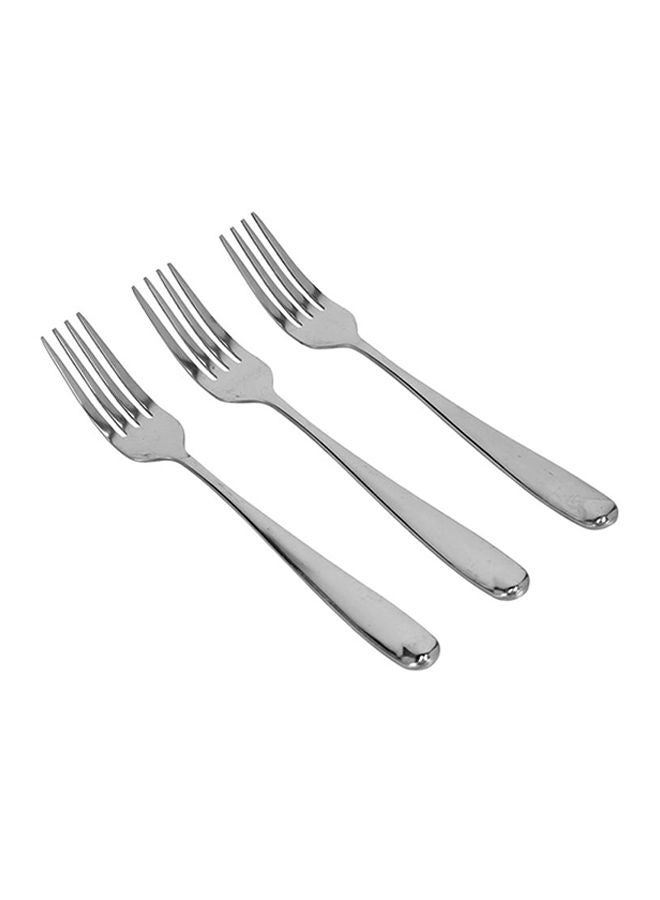Royalford 3-Piece Table Fork Set Silver - Image 1
