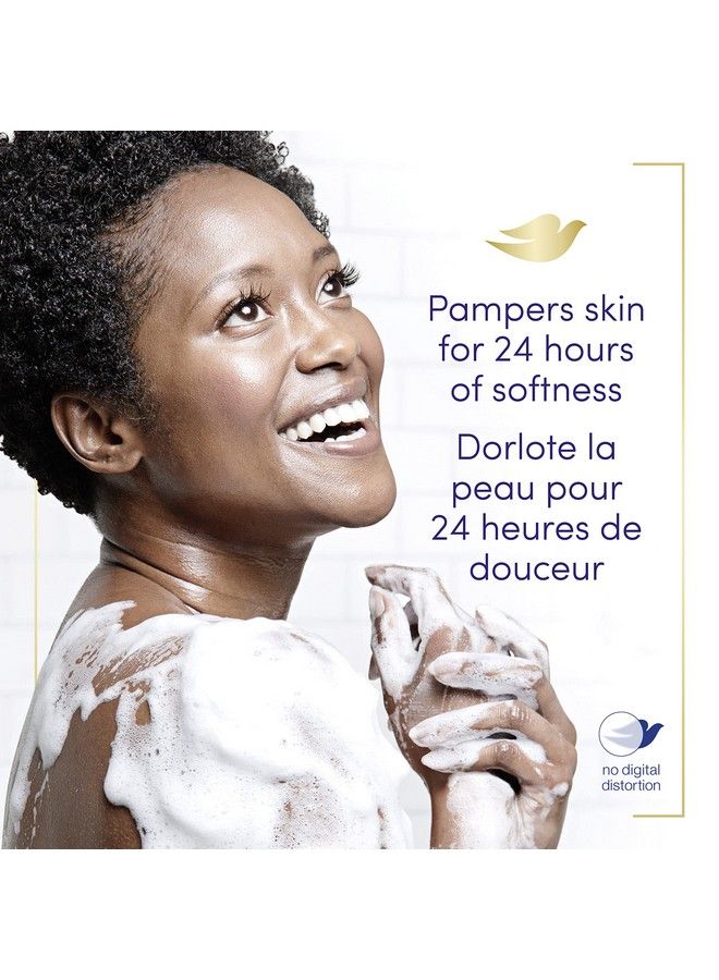 Dove غسول الجسم الرغوي الفوري لبشرة ناعمة ومرطبة بعمق يزيل البكتيريا بفعالية مع تغذية بشرتك، أبيض، 13.5 أونصة، عبوة من 4 قطع - Image 3