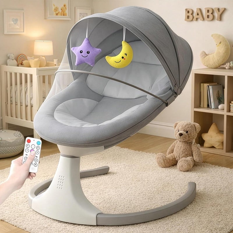 Electric Baby Rocking Chair with Bluetooth Music and Remote Control - Image 1