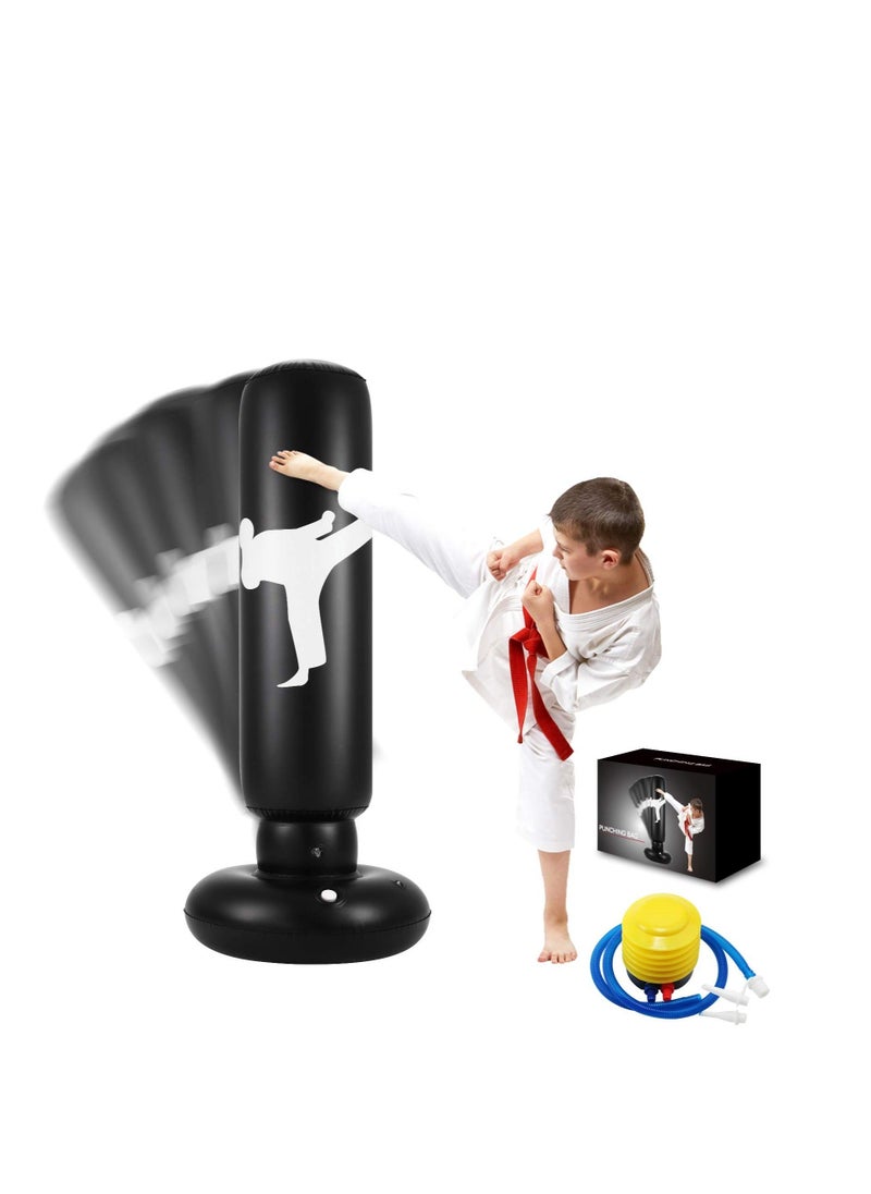 Punching Bag for Kids, 63 Inch Freestanding Boxing Inflatable Punching Bag for Kids, Bounce Back for Practicing Karate, Taekwondo, MMA, Fitness Freestanding Boxing Bag (Air Pump Included) - pzsku/ZAB6393F0DC5879DB73B2Z/45/_/1722361257/914b7451-0b47-4f68-9639-7a1fbee974a6