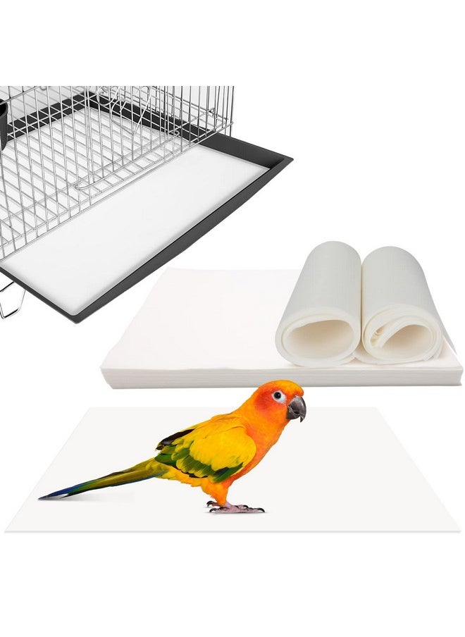 Color You 100 Sheets Bird Cage Liners 17×12 Inches, Color You Bird Cage Paper Liners Non-Woven Parakeet Cage Liners Precut Bird Cage Paper Absorbent Bird Cage Liners for Large Bird Cage  - Image 1