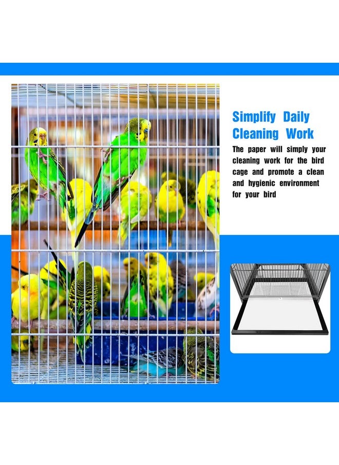 Color You 100 Sheets Bird Cage Liners 17×12 Inches, Color You Bird Cage Paper Liners Non-Woven Parakeet Cage Liners Precut Bird Cage Paper Absorbent Bird Cage Liners for Large Bird Cage  - Image 4