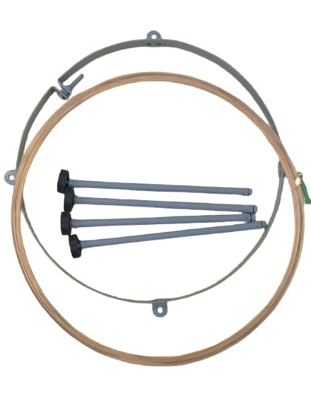 Bharat Aari Embroidery Stand 18 inch with Wrapped Wooden Frame | Sturdy Legs  - Image 2