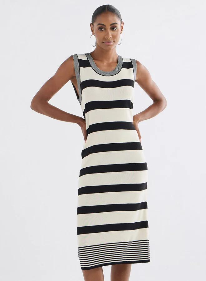 Splash FAV Striped Sleeveless Dress