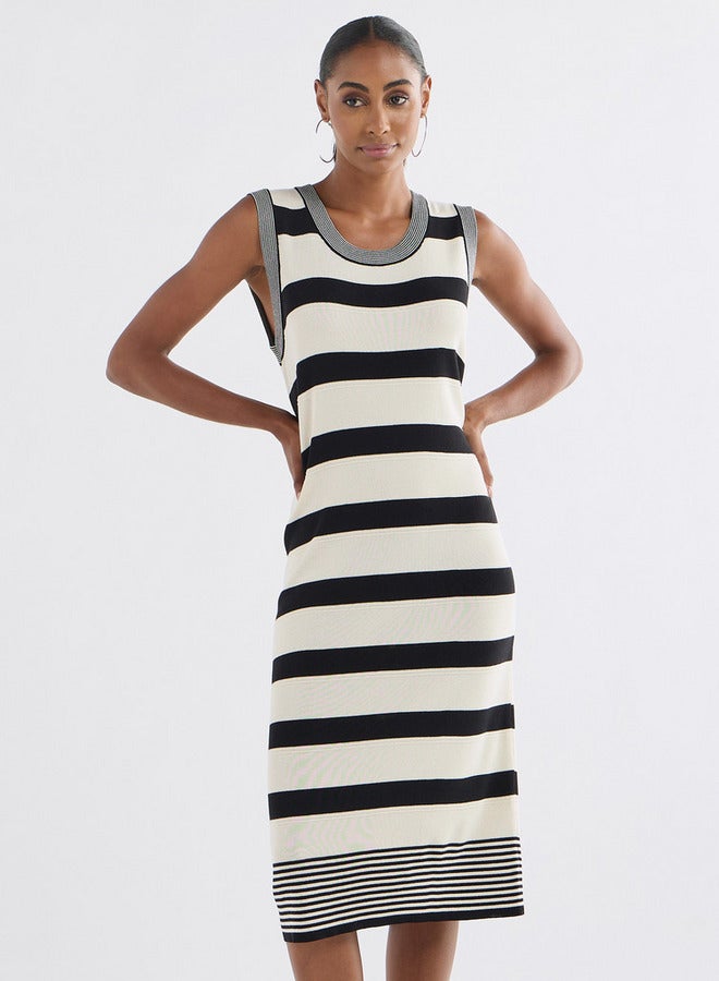 Splash FAV Striped Sleeveless Dress - Image 1
