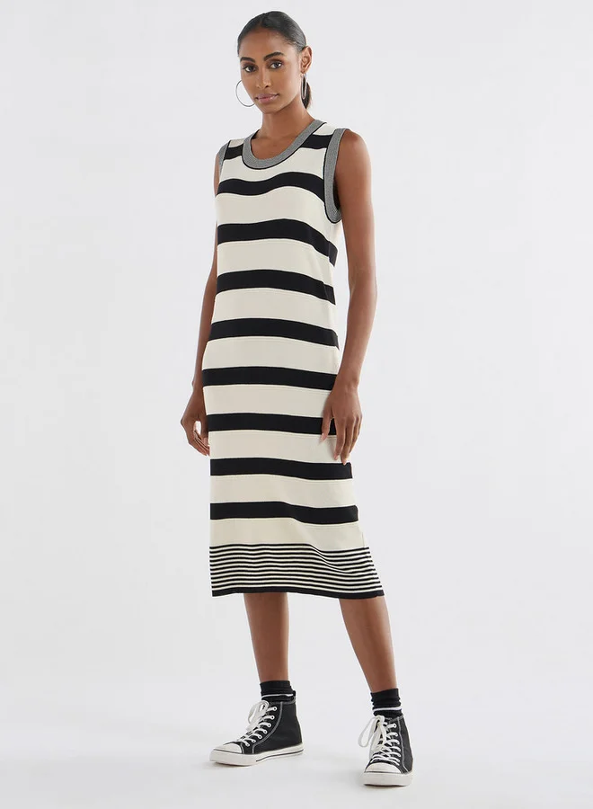 Splash FAV Striped Sleeveless Dress
