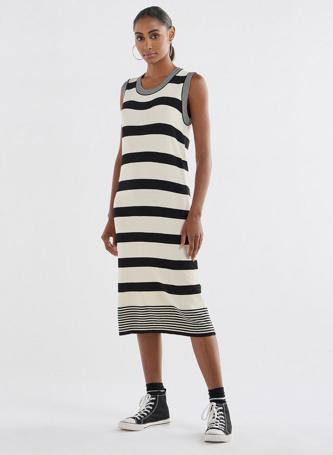 Splash FAV Striped Sleeveless Dress - Image 2