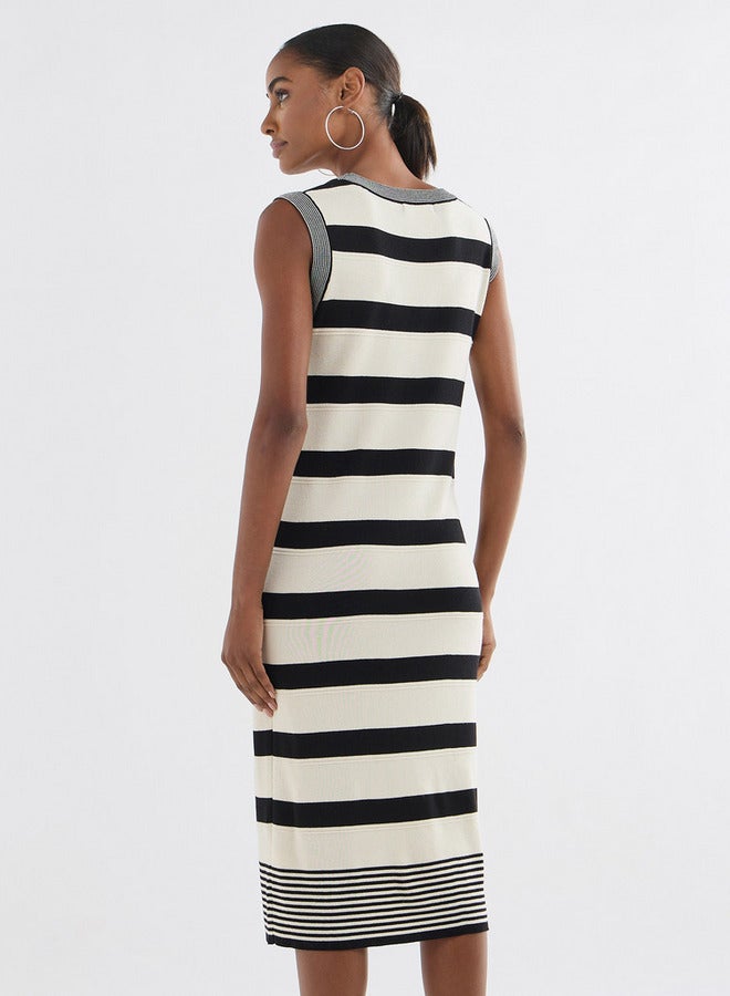Splash FAV Striped Sleeveless Dress - Image 3