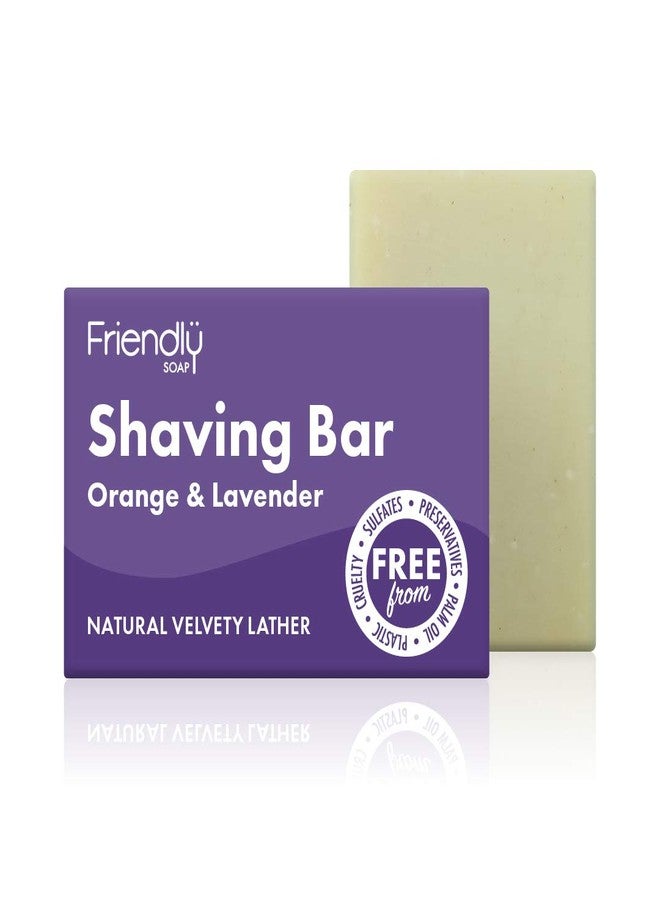 FRIENDLY SOAP Orange Lavender Shaving Bar, 95 GR - Image 1