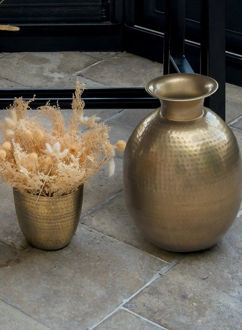 لوفت فير، مزهرية، عمق 30 × ارتفاع 40 سم، ذهبي، معدن-181411 - Image 5