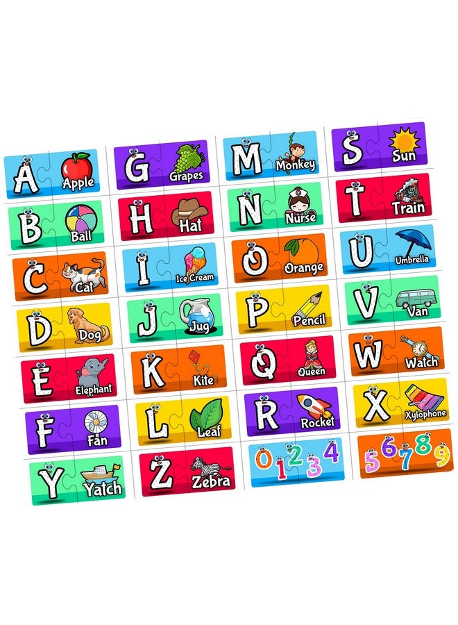 بيبي جو لعبة تركيب الصور المقطوعة بأحرف أبجدية من بيبي جو للأطفال من عمر 3 سنوات فما فوق، باللون الأزرق - Image 3