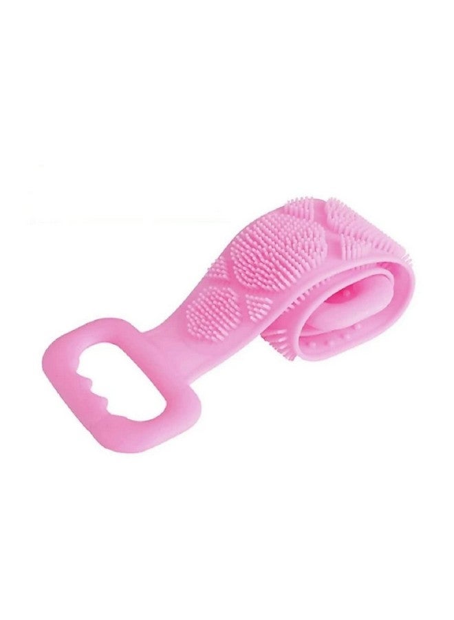 Vyonald Trading Silicone Body Back Scrubber, Double Side Bathing Brush for Skin Deep Cleaning Massage, Dead Skin Removal Exfoliating Belt for Shower, for Men & Women (Multicolor) - Image 1