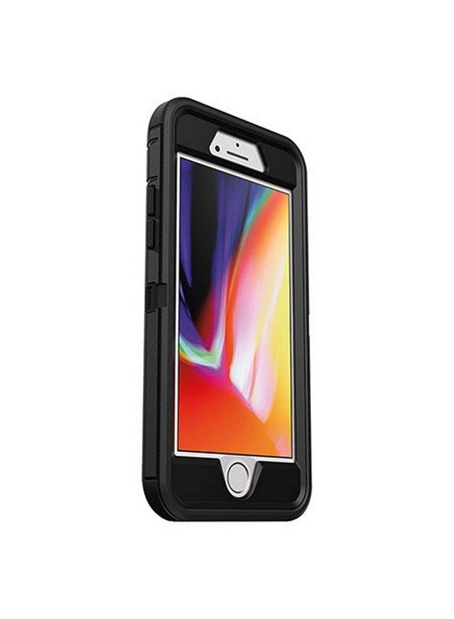 Otterbox OtterBox Defender Series Rugged Case for iPhone SE (2020), iPhone 8, iPhone 7 (NOT Plus) Case Only - Non-Retail Packaging - Black (with Microbial Defense)  - Image 2