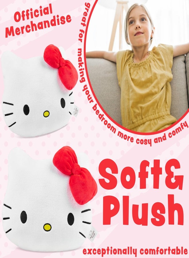Hello Kitty 3D Plush Pillow Soft Throw Sham Pillow Stuffed Kawaii Character Women Teens Kids Bedroom Accessories 14.6” x 12.6”, Gifts for Her - Image 2