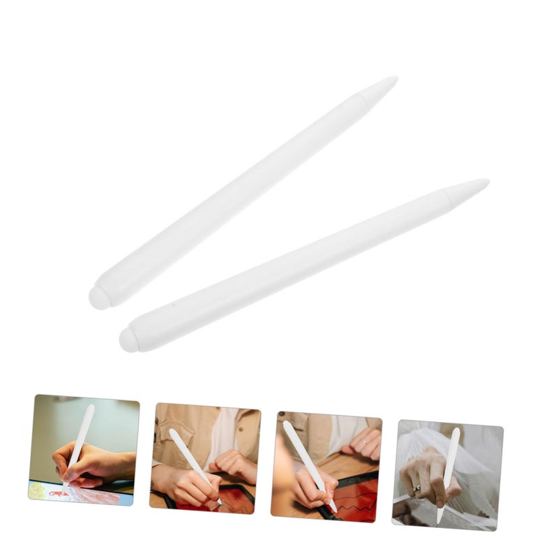 2 Pack White Stylus Pen For Touch Screens Electronic Whiteboard Writing - Image 4
