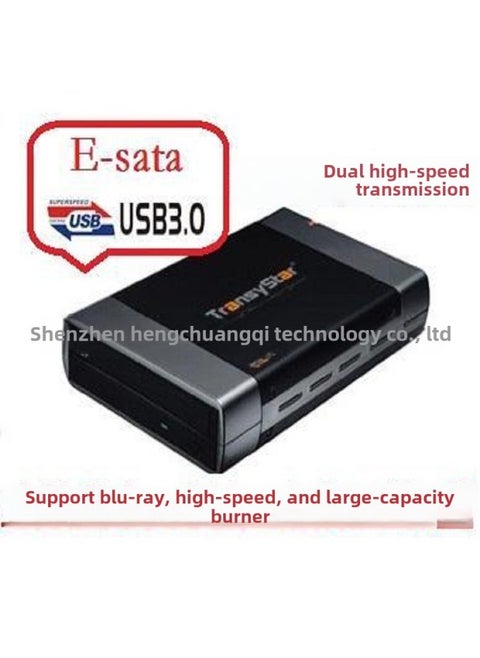 Usb3.0 External Mobile Dvd Drive Set Sata Interface Optical Drive Box Digital Computer/mobile Hard Box/mobile Hard Box-Color:US Gauge Power Cord