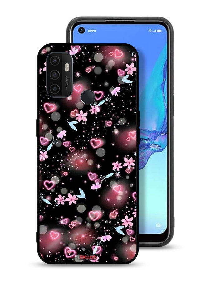 Tolwak Oppo A53s Protective Case Cover Small Hearts And Flowers - Image 1