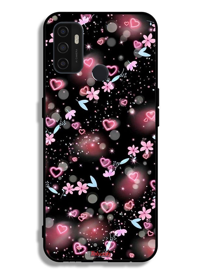 Tolwak Oppo A53s Protective Case Cover Small Hearts And Flowers - Image 2