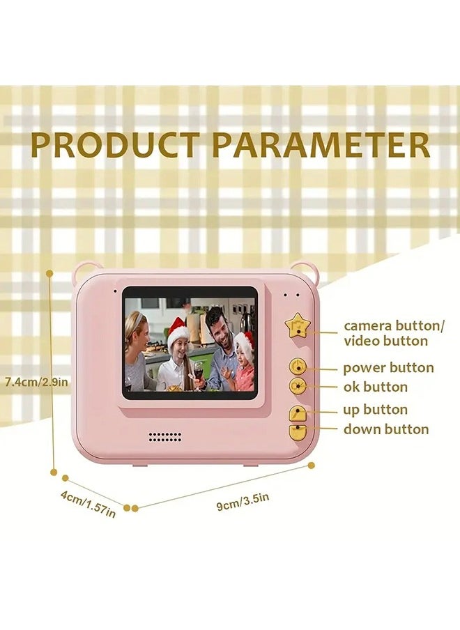XiuWoo Children Digital Camera Instant Print for Kids Thermal Print Camera Instant Photo Printing Camera Toys Video 32G  - Image 3