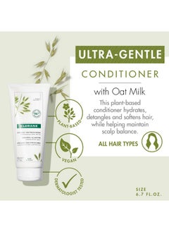 Klorane Ultragentle Conditioner With Oat Milk Sulfatefree Dermatologist And Pediatric Tested Hypoallergenic Vegan Plantbased Biodegradable 6.7 Fl Oz (Pack Of 1)  - Image 3