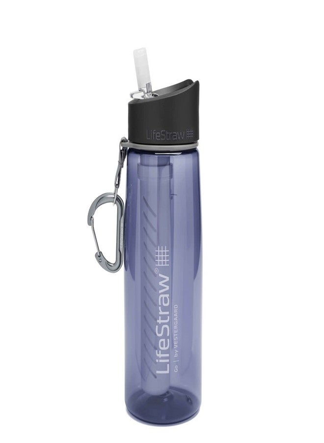 LifeStraw Go Water Filter Bottle, 22oz, Navy Blue - Image 1