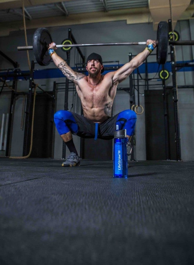 LifeStraw Go Water Filter Bottle, 22oz, Navy Blue - Image 4