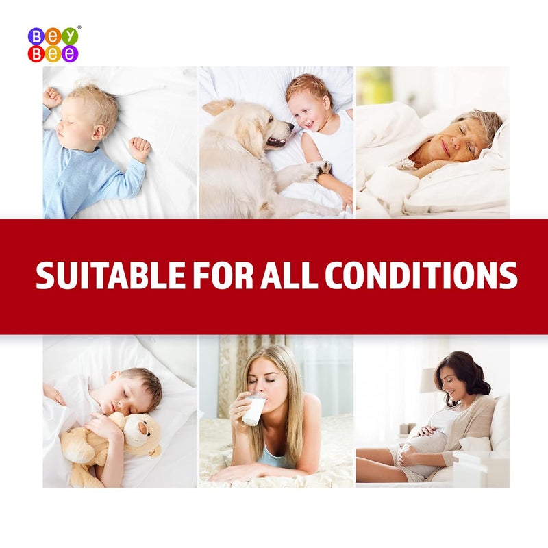Bey Bee BeyBee 100 Waterproof Premium Cotton Terry Mattress Protector Breathable Hypoallergenic Washable 2X Absorbency Ultra Soft Easy Elastic Fitted Bed Protector Size78 72 Maroon - Image 5